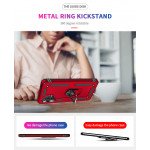 Wholesale Tech Armor Ring Stand Grip Case with Metal Plate for Samsung Galaxy A32 5G (Red)